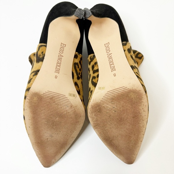 Enzo Angiolini Reatha Leopard Print Stiletto Booties - Picture 9 of 11